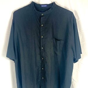 Savile Row Black Button-up Shirt Size XL